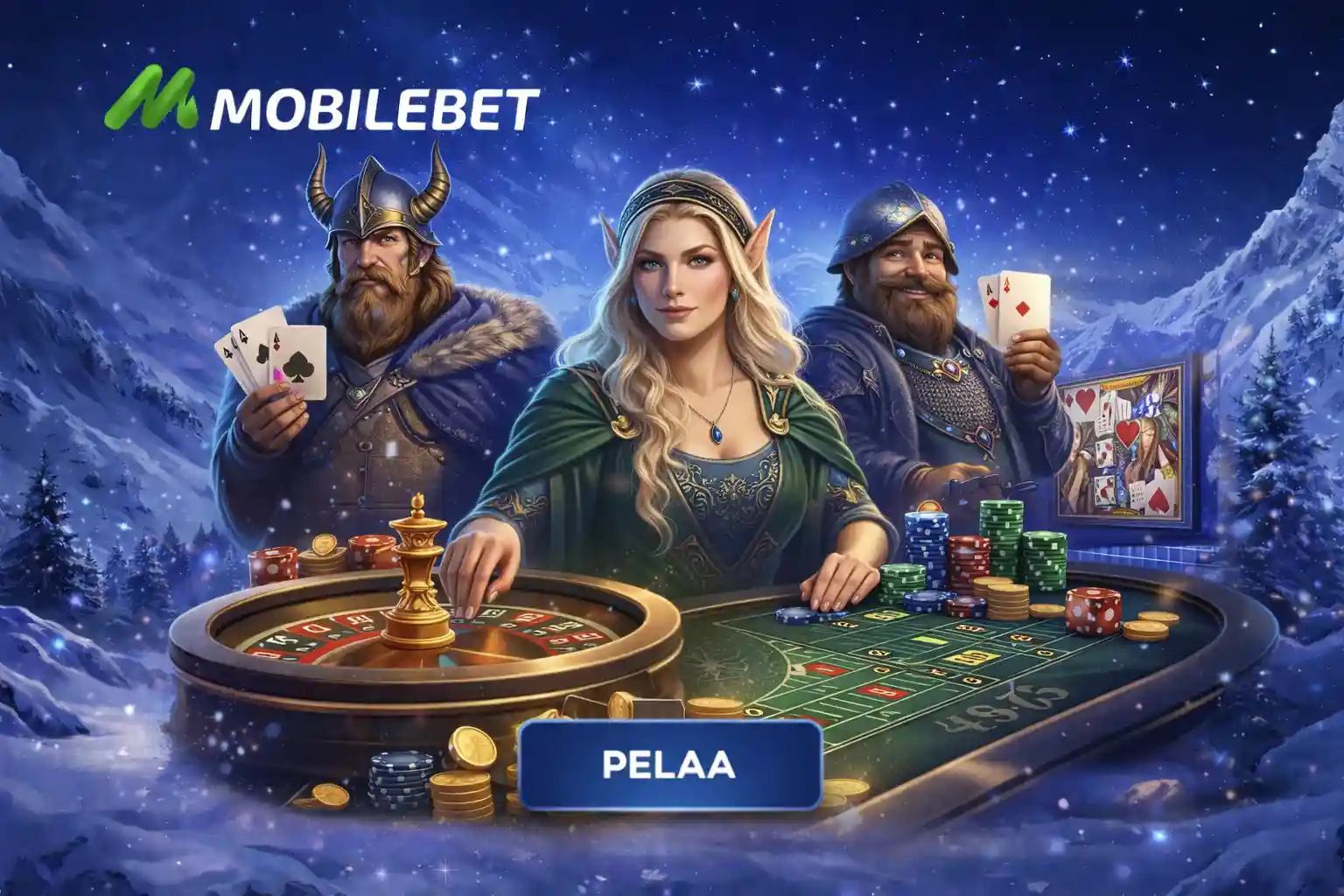 Live kasino ruletin ja korttipelien realistinen pelipöytä